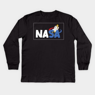 Nasa Rocket Space Kids Long Sleeve T-Shirt